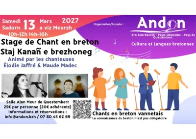 Stage chants en breton 07 mars 2026